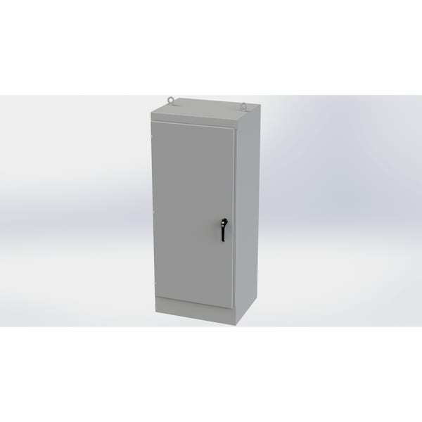 3 Point Latch with Padlock/Keylock Handle Electrical Enclosures, 72 in H, 24 in D, 30 in W